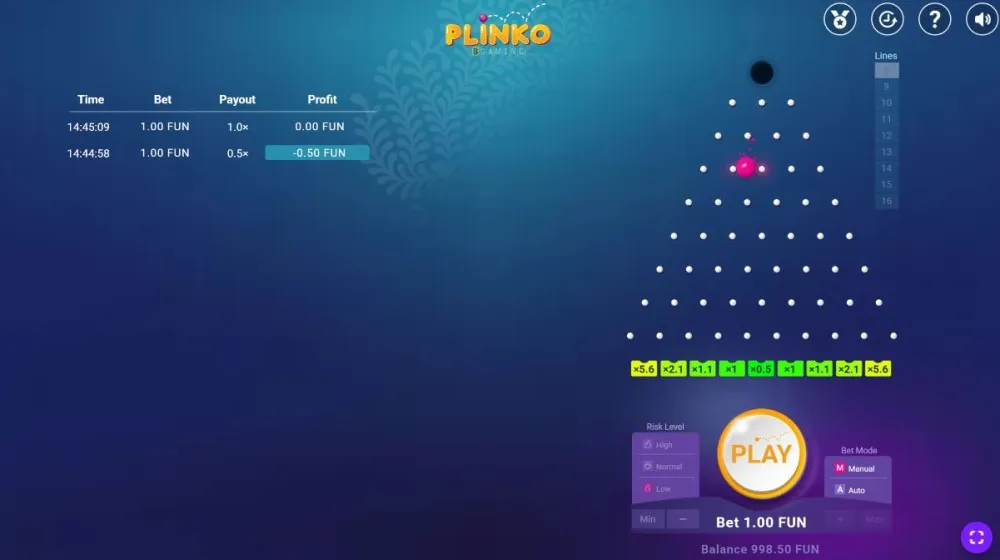 Plinko Interface Plinko Interface